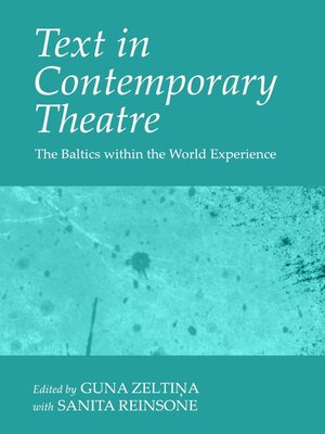 cover image of Text in Contemporary Theatre